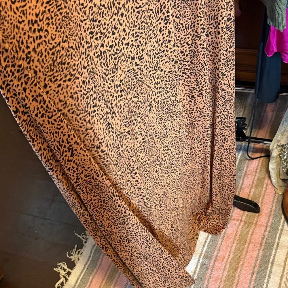 Leopard Print V-Neck Maxi Dress - Picture 3 of 6